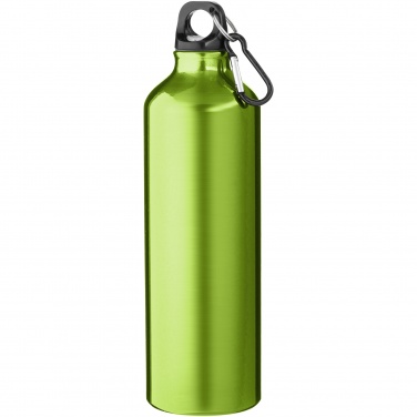 Logo trade promotional merchandise photo of: Oregon 770 ml aluminium water bottle with carabiner