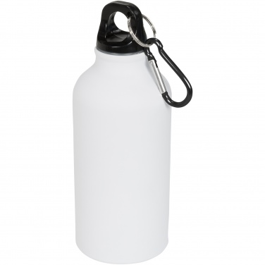 Logotrade promotional giveaways photo of: Oregon 400 ml matte water bottle with carabiner