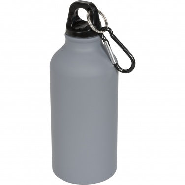 Logotrade promotional gift picture of: Oregon 400 ml matte water bottle with carabiner