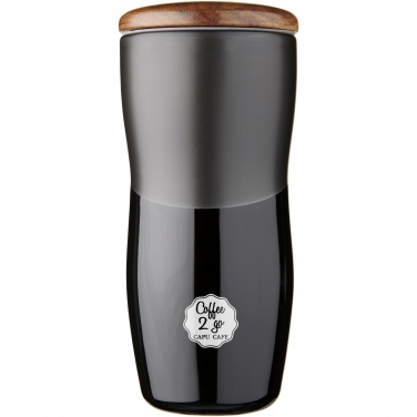 Logo trade promotional giveaways picture of: Double-walled ceramic tumbler Reno 370 ml