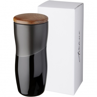 Logotrade promotional product image of: Double-walled ceramic tumbler Reno 370 ml