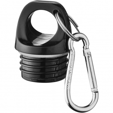 Logo trade promotional gifts image of: Oregon 770 ml matte water bottle with carabiner