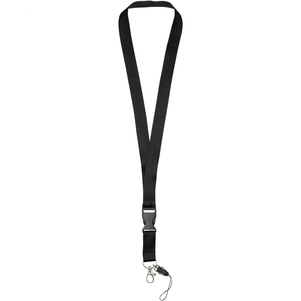 Logo trade advertising products image of: Sagan phone holder lanyard with detachable buckle