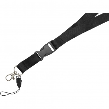 Logotrade promotional product image of: Sagan phone holder lanyard with detachable buckle