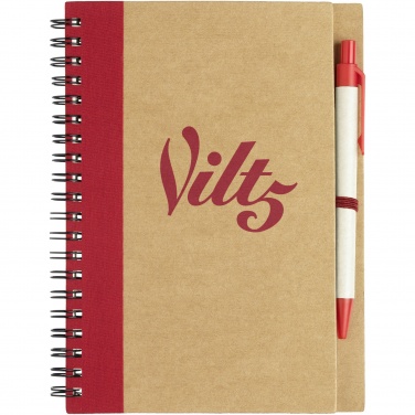 Logo trade promotional giveaways picture of: Priestly recycled notebook with pen