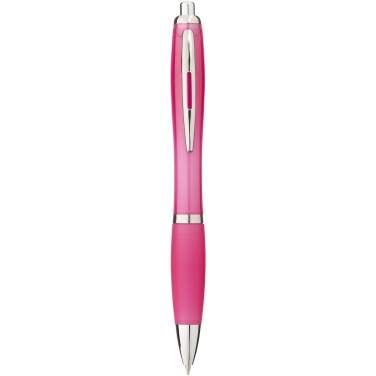 Logo trade promotional items picture of: Nash ballpoint pen with coloured barrel and grip