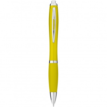 Logotrade advertising product image of: Nash ballpoint pen with coloured barrel and grip
