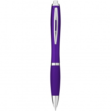Logotrade promotional gift image of: Nash ballpoint pen with coloured barrel and grip