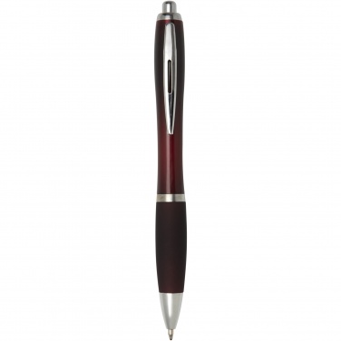 Logo trade promotional gift photo of: Nash ballpoint pen with coloured barrel and grip
