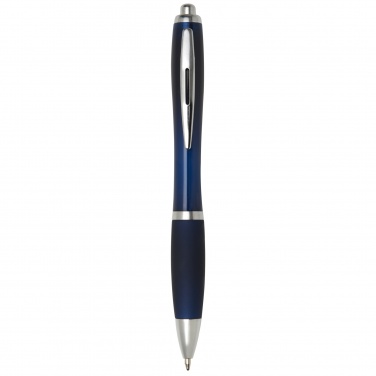 Logo trade corporate gifts image of: Nash ballpoint pen with coloured barrel and grip
