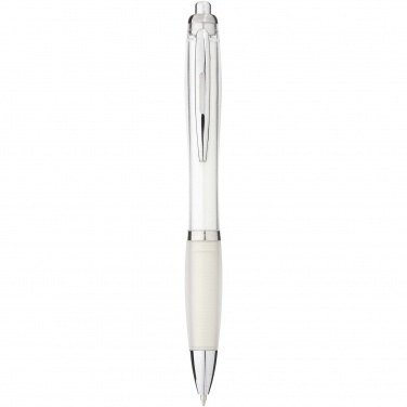 Logotrade promotional item image of: Nash ballpoint pen with coloured barrel and grip