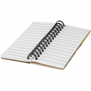 Logo trade advertising products image of: Spinner spiral notebook with coloured sticky notes