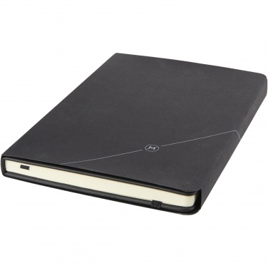 Logo trade corporate gifts image of: Theta A5 hard cover notebook