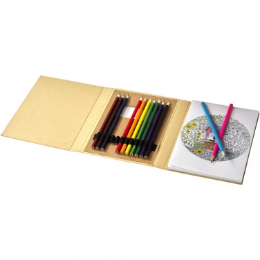 Logo trade promotional products image of: Pablo colouring set with drawing paper