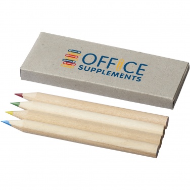 Logotrade corporate gift image of: Tullik 4-piece coloured pencil set