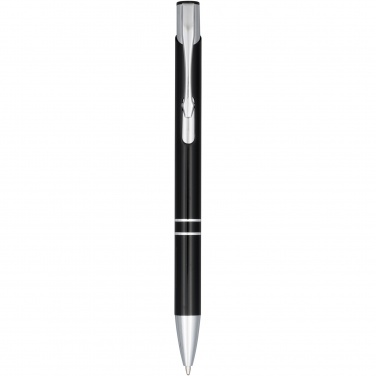 Logo trade promotional item photo of: Moneta anodized aluminium click ballpoint pen