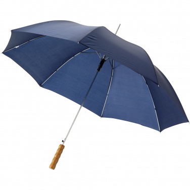Logo trade promotional products image of: Lisa 23" auto open umbrella with wooden handle