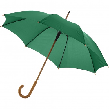Logo trade advertising products image of: Kyle 23" auto open umbrella wooden shaft and handle