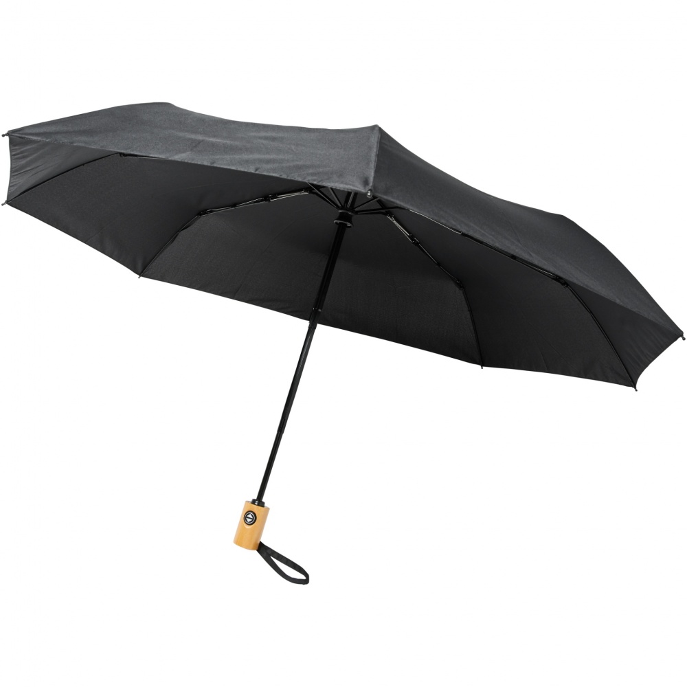 Logotrade promotional giveaway image of: Bo 21" foldable auto open/close recycled PET umbrella