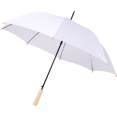 Logo trade corporate gifts image of: Alina 23" auto open recycled PET umbrella