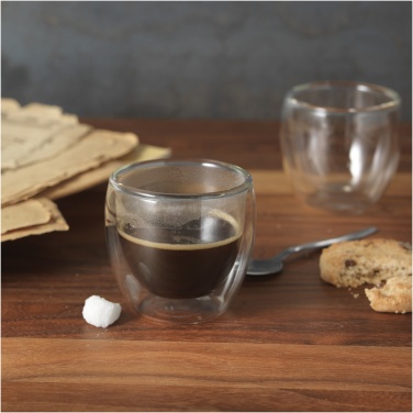 Logotrade promotional gifts photo of: Boda 2-piece glass espresso cup set