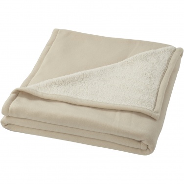 Logotrade business gifts photo of: Springwood soft fleece and sherpa plaid blanket