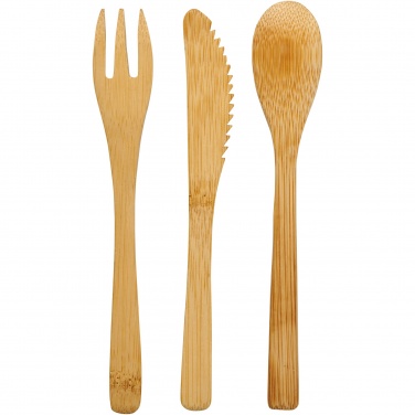 Logo trade promotional gifts image of: Celuk bamboo cutlery set
