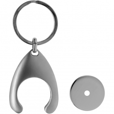 Logo trade promotional items picture of: Trolley coin holder keychain