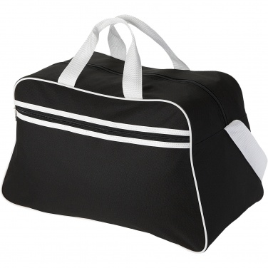 Logo trade business gift photo of: San Jose 2-stripe sports duffel bag 30L