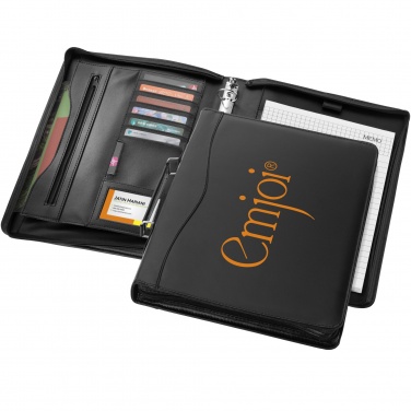 Logo trade business gifts image of: Ebony A4 briefcase portfolio