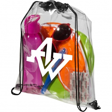 Logotrade corporate gift image of: Lancaster transparent drawstring bag 5L