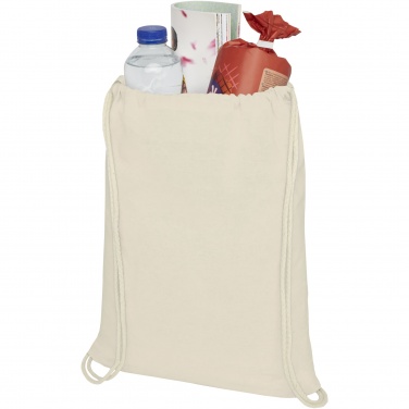 Logotrade promotional merchandise image of: Oregon 100 g/m² cotton drawstring bag 5L