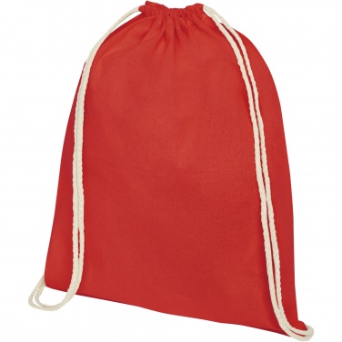 Logo trade advertising products picture of: Oregon 100 g/m² cotton drawstring bag 5L