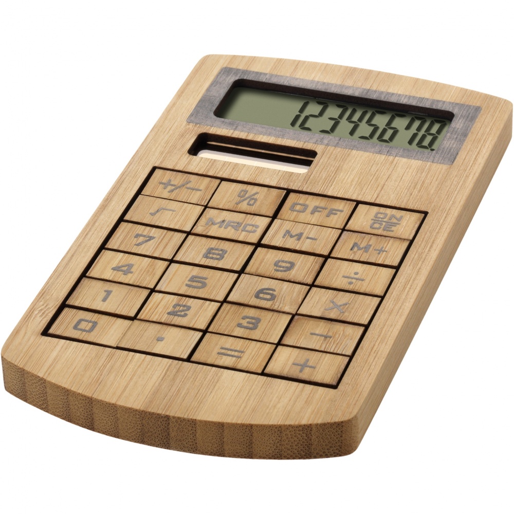 Logotrade promotional product picture of: Eugene calculator made of bamboo