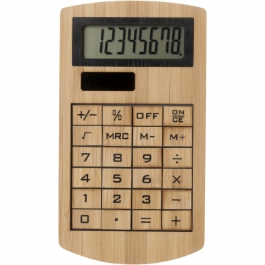 Logo trade promotional items image of: Eugene calculator made of bamboo