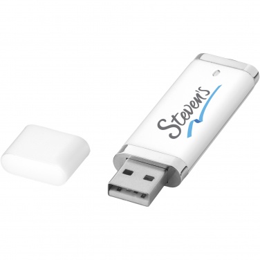 Logo trade promotional giveaways image of: Flat 4GB USB flash drive