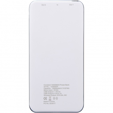 Logotrade promotional merchandise photo of: Constant 10.000 mAh wireless power bank with LED