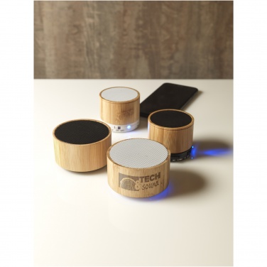 Logo trade promotional gifts picture of: Cosmos bamboo Bluetooth® speaker