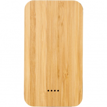 Logo trade promotional giveaways picture of: Future 6000 mAh bamboo/fabric wireless power bank