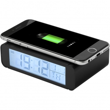 Logo trade promotional items image of: Seconds 5W wireless charging clock