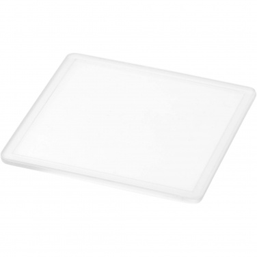 Logo trade advertising product photo of: Ellison square plastic coaster with paper insert