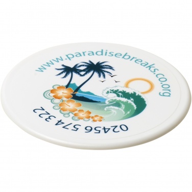 Logo trade business gift photo of: Renzo round plastic coaster