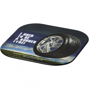 Logo trade promotional product photo of: Brite-Mat® square coaster with tyre material