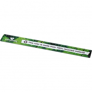 Logotrade promotional product image of: Terran 30 cm ruler from 100% recycled plastic