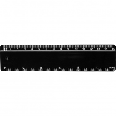 Logo trade promotional gifts picture of: Terran 15 cm ruler from 100% recycled plastic