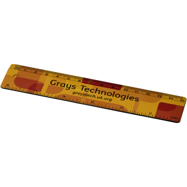 Logotrade promotional product image of: Terran 15 cm ruler from 100% recycled plastic