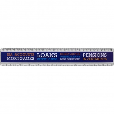 Logo trade advertising products picture of: Ellison 30 cm plastic insert ruler
