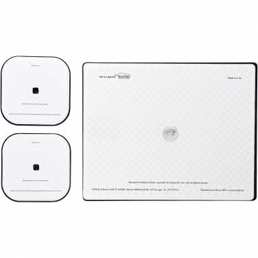 Logo trade corporate gifts image of: Brite-Mat® mouse mat and coaster set combo 3