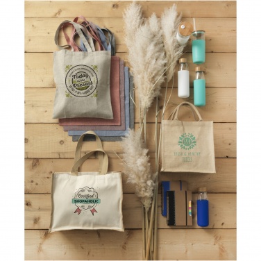 Logotrade promotional product image of: Varai 320 g/m² canvas and jute shopping tote bag 23L