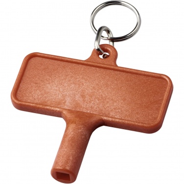 Logo trade promotional gifts image of: Largo plastic radiator key with keychain